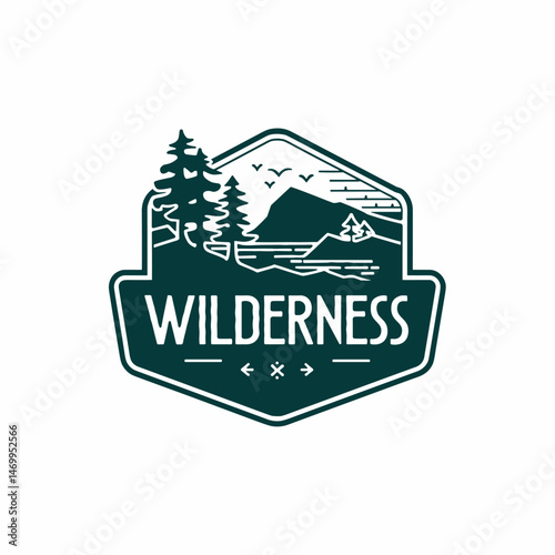 Vintage Retro Vector Adventure Logo, Badge Logo, Hiking Logo, Wilderness Logo