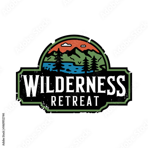 Vintage Retro Vector Adventure Logo, Badge Logo, Hiking Logo, Wilderness Logo