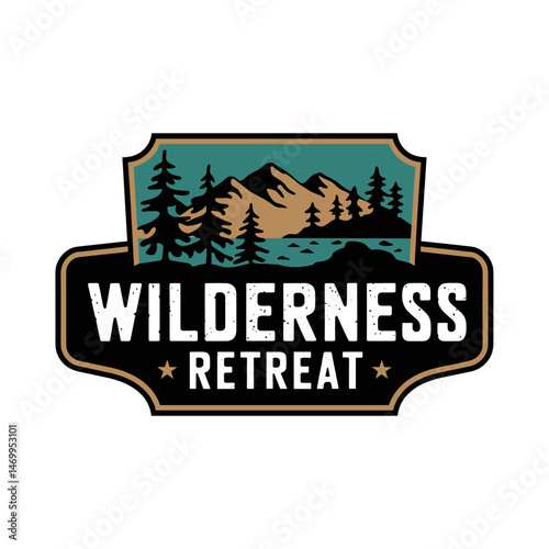 Vintage Retro Vector Adventure Logo, Badge Logo, Hiking Logo, Wilderness Logo