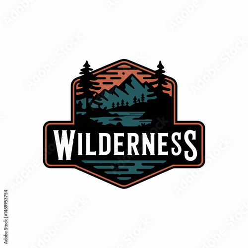 Vintage Retro Vector Adventure Logo, Badge Logo, Hiking Logo, Wilderness Logo