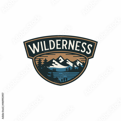 Vintage Retro Vector Adventure Logo, Badge Logo, Hiking Logo, Wilderness Logo