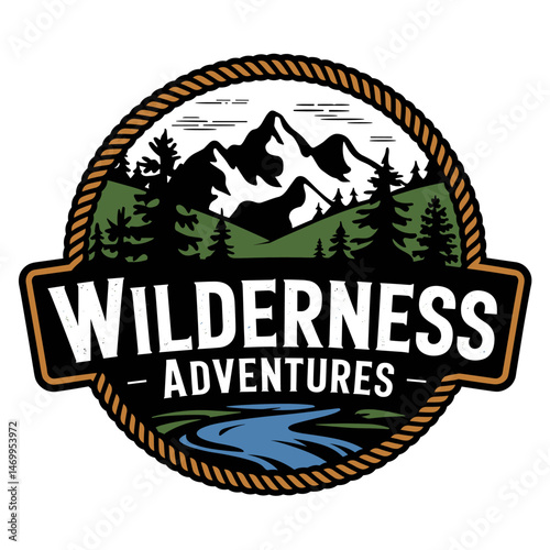 Vintage Retro Vector Adventure Logo, Badge Logo, Hiking Logo, Wilderness Logo