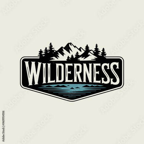 Vintage Retro Vector Adventure Logo, Badge Logo, Hiking Logo, Wilderness Logo