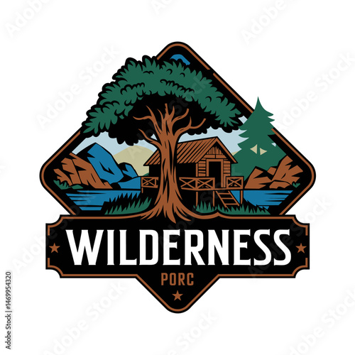 Vintage Retro Vector Adventure Logo, Badge Logo, Hiking Logo, Wilderness Logo