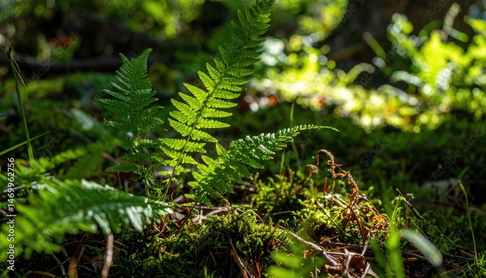 Exploring lush ferns in the sunlit forest nature photography vibrant greenery close-up view tranquil environment Exploring lush ferns in the sunlit forest nature photography vibrant greenery close-up view tranquil environment