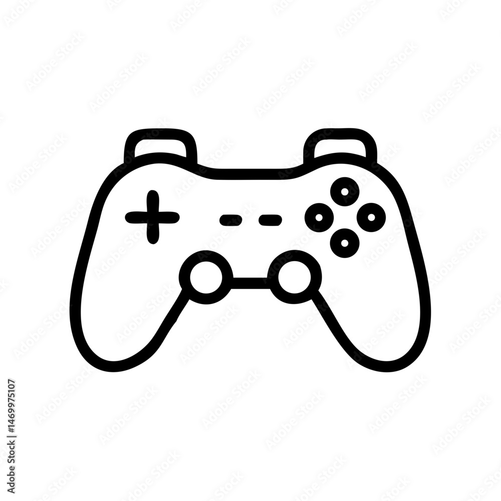 Gaming Console Controller Video Game Icon Design