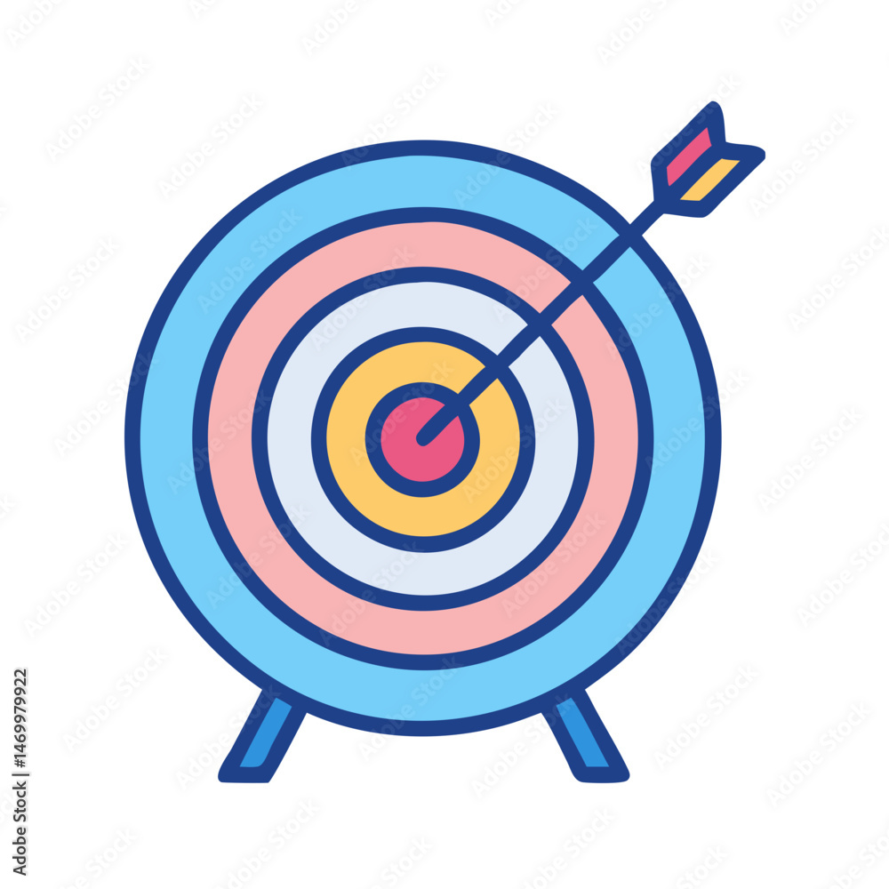 Bullseye Dartboard Target Icon Design Bullseye Dartboard Target Icon Design