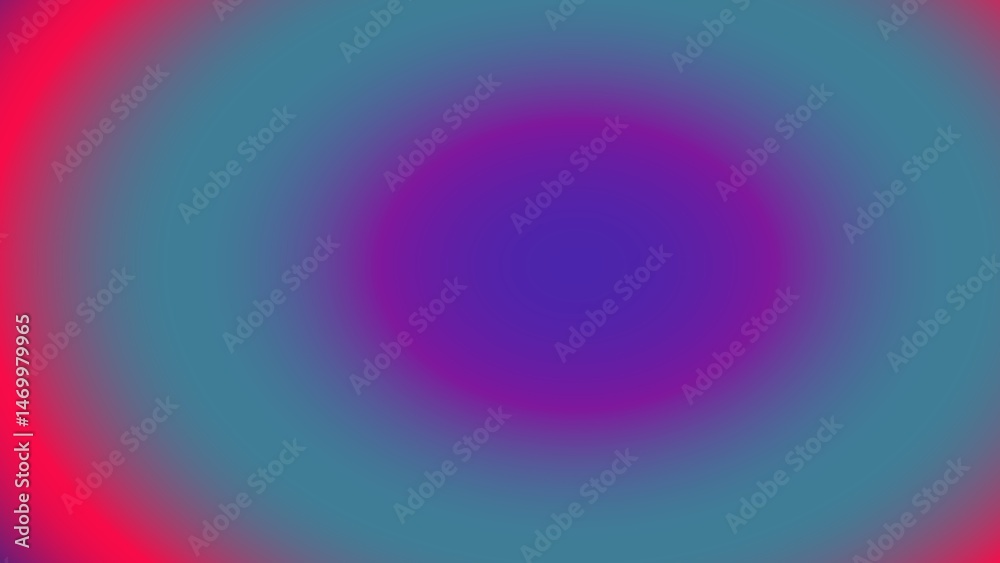 Obraz premium Concentric circles of vibrant, blurred hues; teal, purple, and red gradients create a soft, dreamy effect