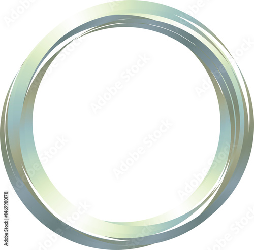 abstract circle round frame border