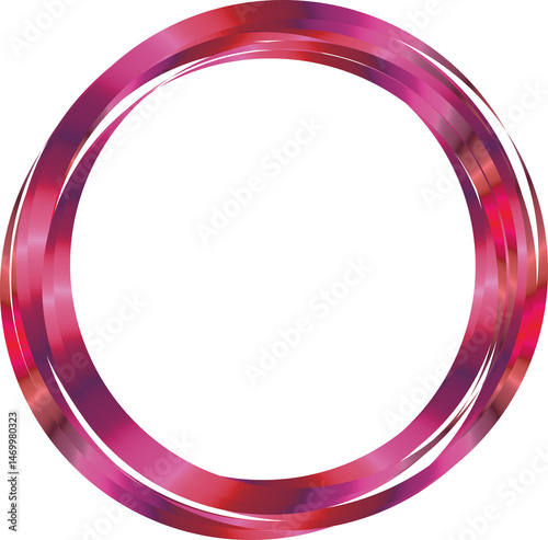 abstract circle round frame border