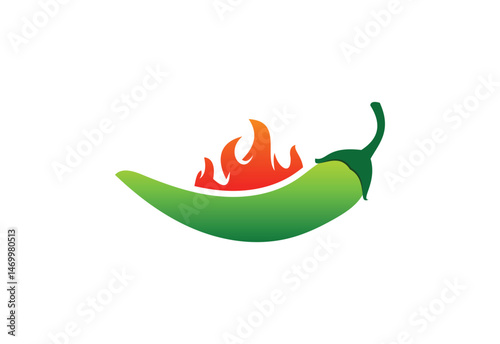 Modern Spicy Chilis logo design, Vector design Concept
