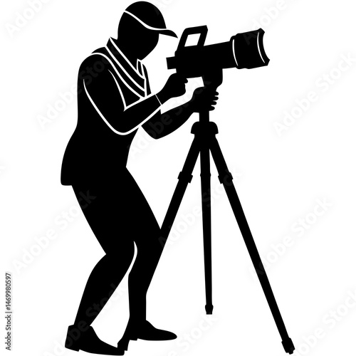 silhouette of a photographer