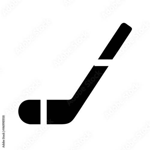 Ice Hockey Stick Sports Equipment Icon Design