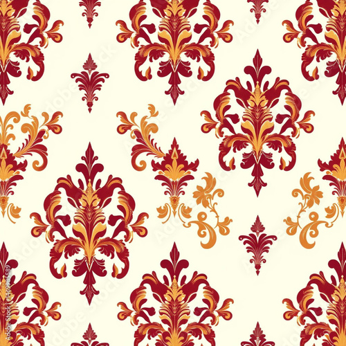 seamless damask pattern