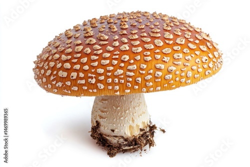 Large, vibrant orange-yellow mushroom with a bumpy cap