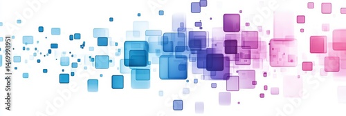 Abstract graphic with colorful squares