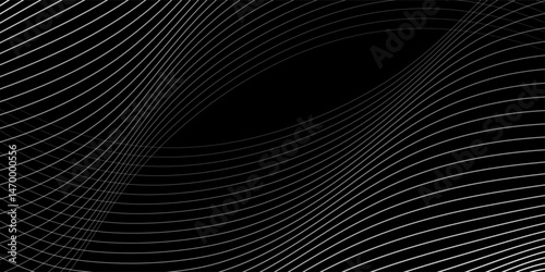 Vector Illustration of the black pattern of lines abstract background. Vector Illustration