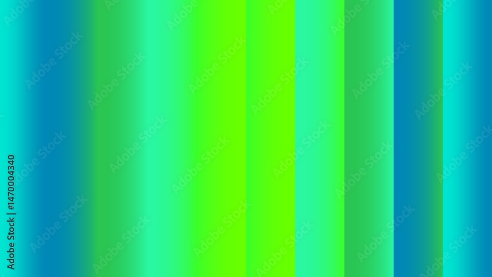 Fototapeta premium Vibrant vertical stripes in shades of blue and green, creating a gradient effect