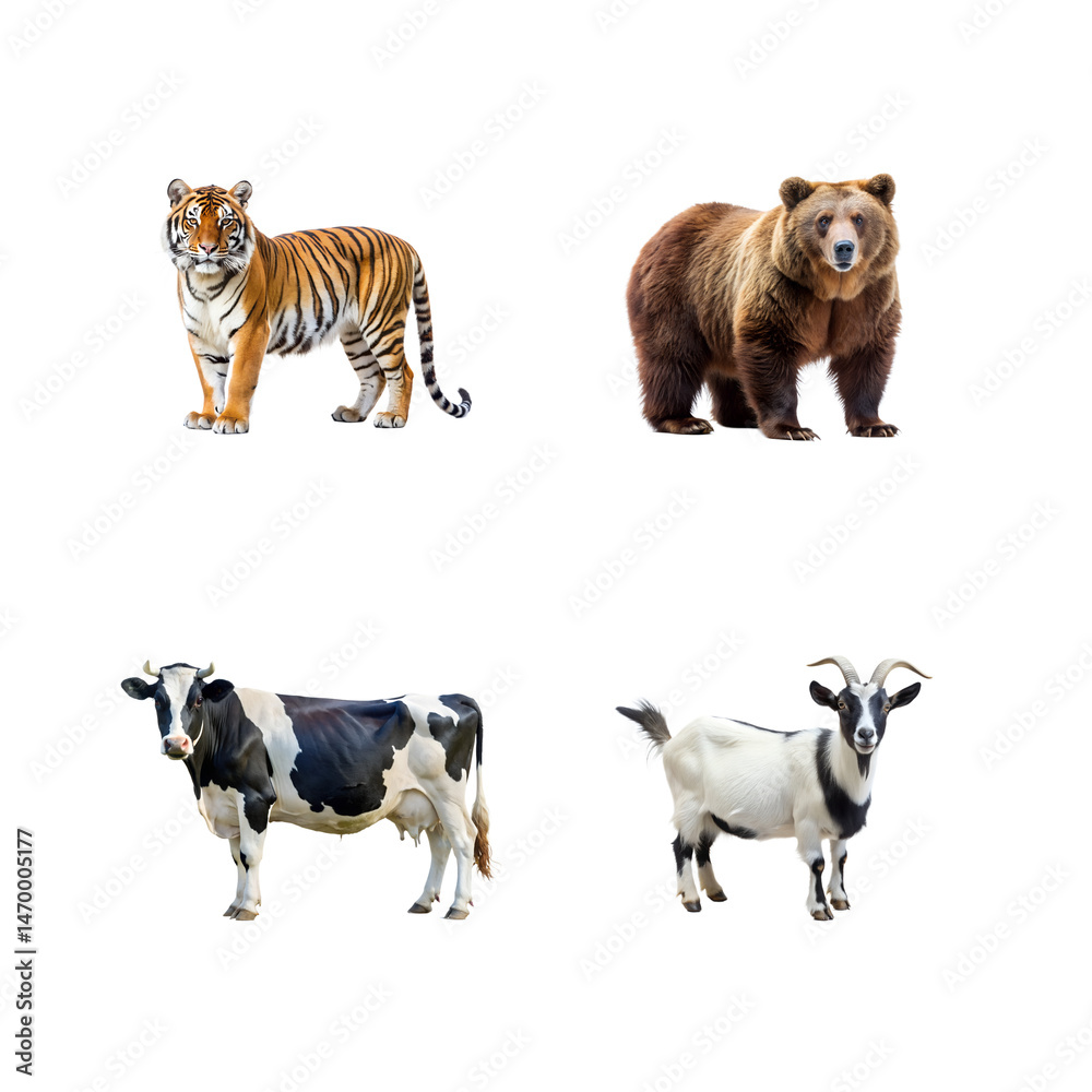 Obraz premium set of animals