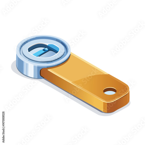 can opener Vector Illustration with Flat Design, Clean Line Art, and Modern Minimalist AestheticArt.