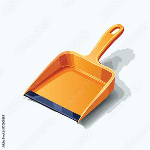 dustpan Vector Illustration with Flat Design, Clean Line Art, and Modern Minimalist AestheticArt.