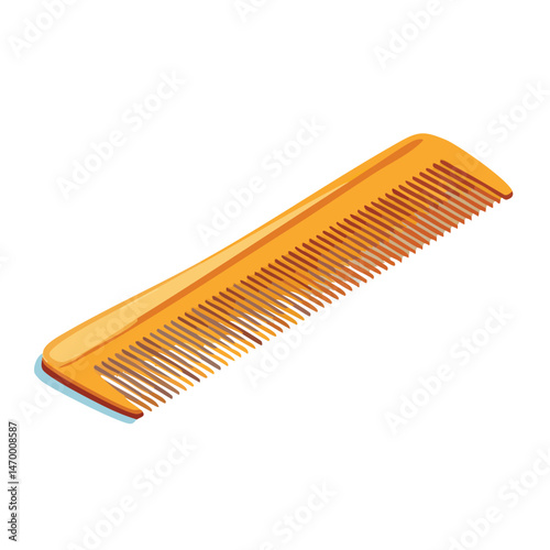 comb Vector Illustration with Flat Design, Clean Line Art, and Modern Minimalist AestheticArt.