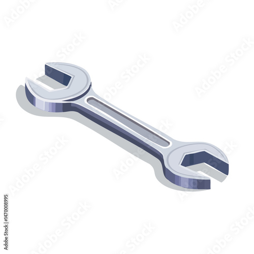 wrench Vector Illustration with Flat Design, Clean Line Art, and Modern Minimalist AestheticArt.