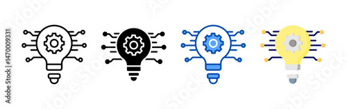 Project icon set bundle. Multi style icon collection perfect for websites, apps, and presentations. Simple vector icon collection