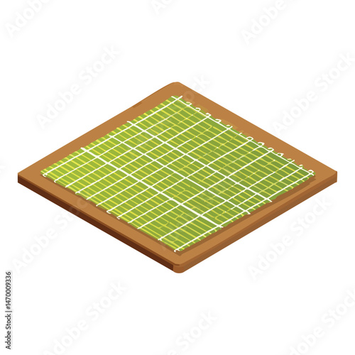 floor mat Vector Illustration with Flat Design, Clean Line Art, and Modern Minimalist AestheticArt.