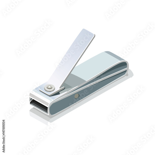 nail clipper Vector Illustration with Flat Design, Clean Line Art, and Modern Minimalist AestheticArt.