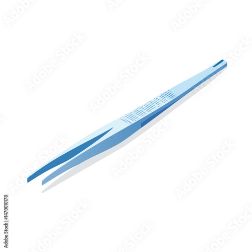 tweezers Vector Illustration with Flat Design, Clean Line Art, and Modern Minimalist AestheticArt.
