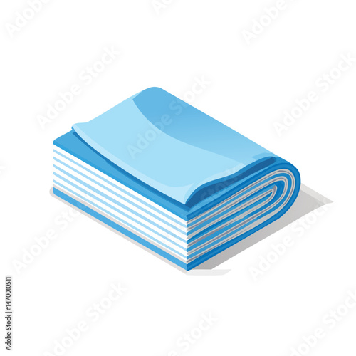 cleaning cloth Vector Illustration with Flat Design, Clean Line Art, and Modern Minimalist AestheticArt.