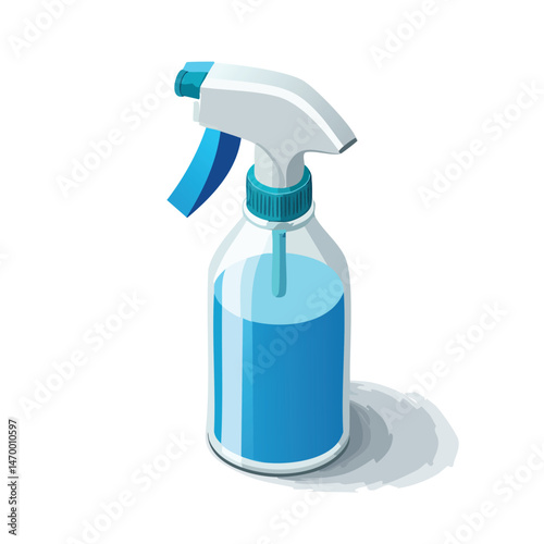 disinfectant spray Vector Illustration with Flat Design, Clean Line Art, and Modern Minimalist AestheticArt.