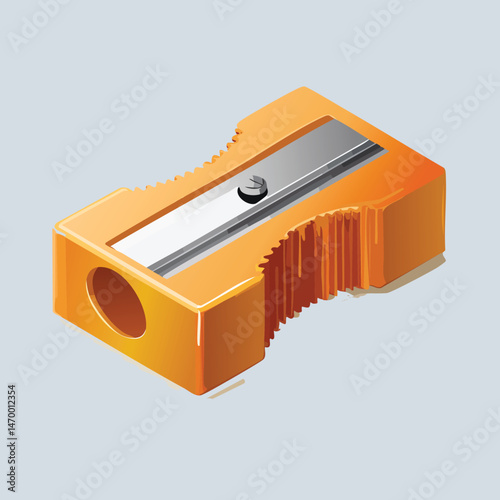 Sharpener Vector Illustration with Flat Design, Clean Line Art, and Modern Minimalist AestheticArt.