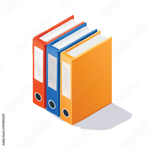 Binder Vector Illustration with Flat Design, Clean Line Art, and Modern Minimalist AestheticArt.