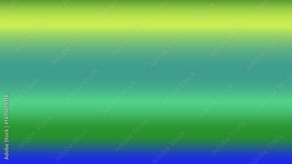 Fototapeta premium Horizontal gradient showcasing a spectrum of green, blue, and yellow hues