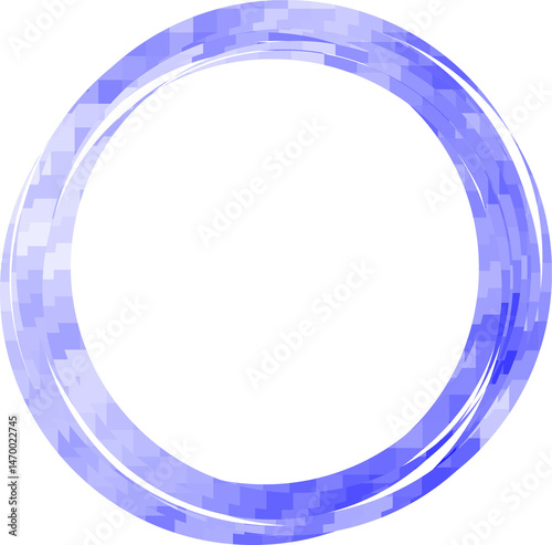 abstract circle round frame border