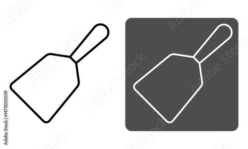 spatula construction icon vector illustration
