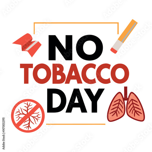    No tobacco day vector illustration.
