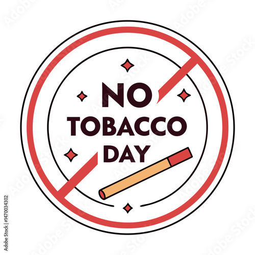    No tobacco day vector illustration.
