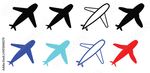 airplane icon vector illustration.plane travel journey symbol. Transportation ..