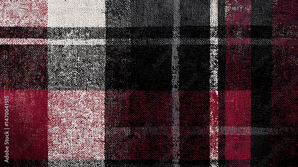 Red, white, black pattern of overlapping strips Red, white, black pattern of overlapping strips