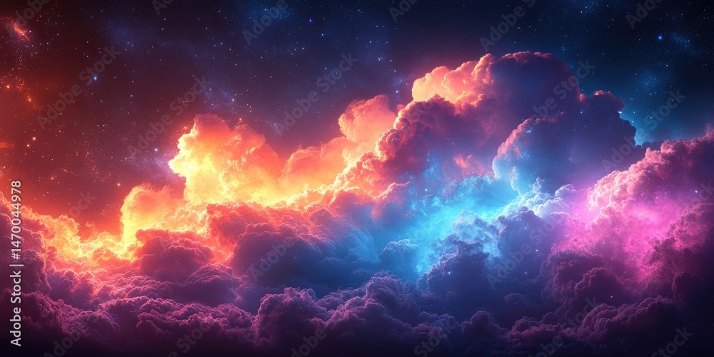 Fototapeta premium Cosmic Cloudscape (1)