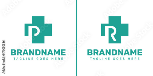 Letter P and R Medical Plus Logo, representing care, health, and trusted medical services