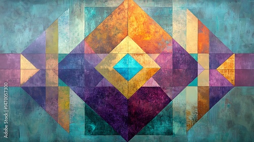 Abstract Geometric Art Pattern. (3)