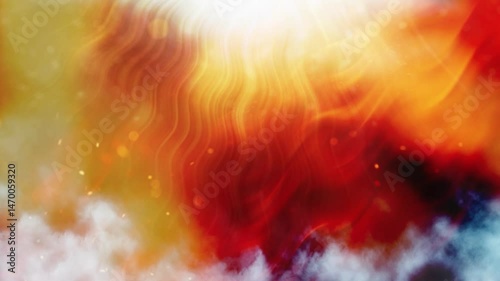Abstract sun rays on black background.