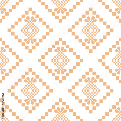 Pixel art background seamless pattern