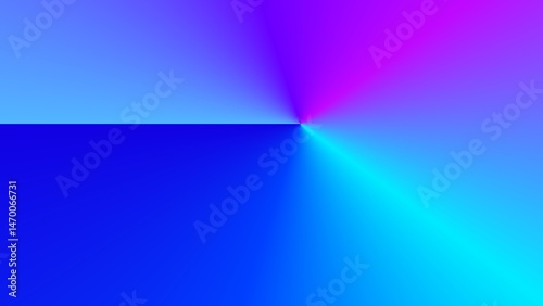 Abstract gradient artwork featuring vibrant blue, cyan, and purple hues merging in a radial pattern