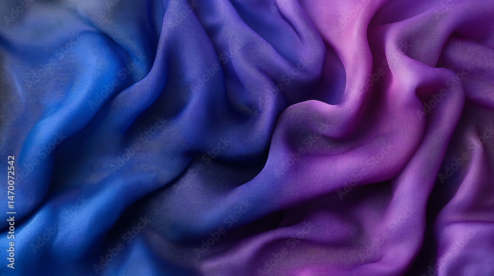 Obraz premium Blue Purple Gradient Fabric Texture.