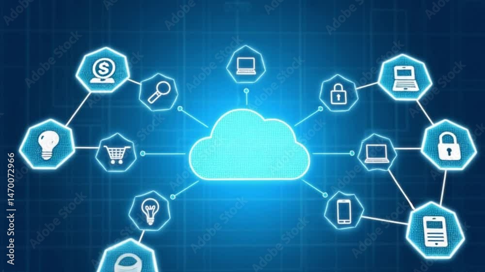 Cloud computing network, digital finance, global data Cloud computing network, digital finance, global data